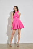 Do + Be Elegant Cross Neck Sleeveless Tailored Mini Dress Do + Be Collection