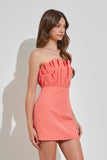 Do + Be Romantic Off Shoulder Sleeveless Ruffle Knee-Length Dress Do + Be Collection