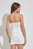 Do + Be Romantic Off Shoulder Sleeveless Ruffle Knee-Length Dress Do + Be Collection