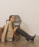 OASIS SOCIETY Barcelona - Knee High Pointed Toes Western Boots - Rosa Apparel