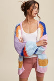 Hand Knit Multi Striped Cardigan Listicle