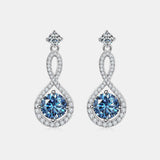 1 Carat Moissanite 925 Sterling Silver Earrings - Rosa Apparel