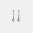 1 Carat Moissanite 925 Sterling Silver Heart Earrings - Rosa Apparel