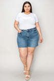 Judy Blue Full Size High Waist Slim Denim Shorts Style #:15277 Judy Blue