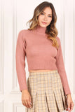 Crop mock neck sweater Lilou