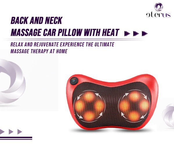 BeNat Back and Neck Massage Pillow w/Heat - Rosa Apparel