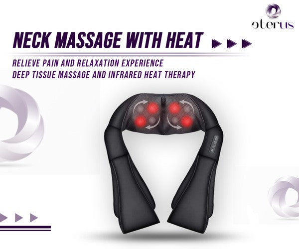 BeNat Neck and Shoulder Massager w/Heat - Rosa Apparel