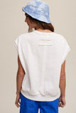 Short Sleeve Boxy Crew Neck Sweat Top Listicle