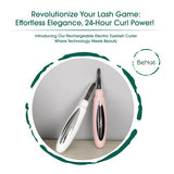 BeNat Electric Eyelash Curler. Long-Lasting Lashes, USB Rechargeable - Rosa Apparel