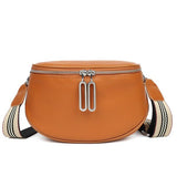 Aili's Corner Hazel Genuine Leather Strap Accents Sling Bag Aili's Corner