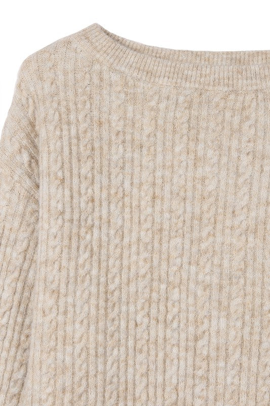 Oversize cable sweater Lilou