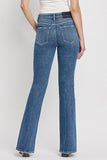 High Rise Slant Hem Flare Jeans VERVET by Flying Monkey