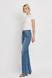 High Rise Slant Hem Flare Jeans VERVET by Flying Monkey