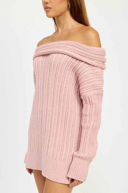 OVERSIZED OFF SHOULDER SWEATER Emory Park