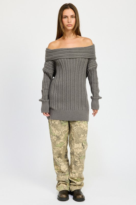 OVERSIZED OFF SHOULDER SWEATER Emory Park