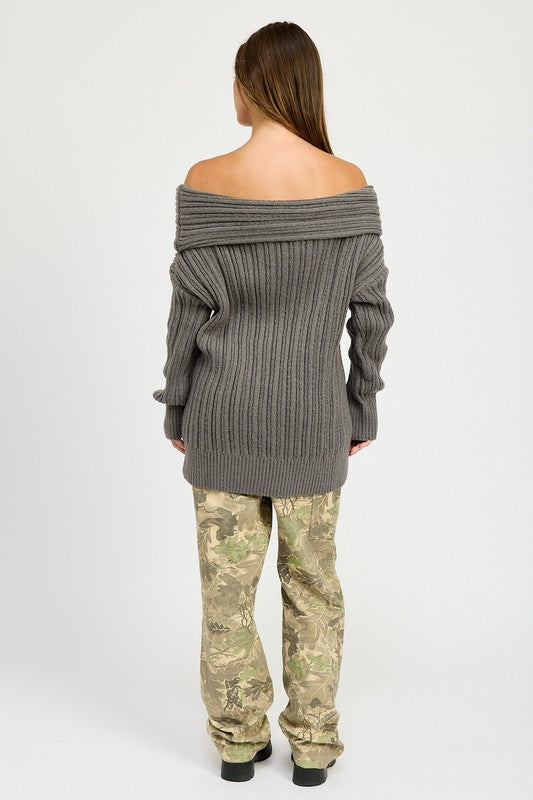 OVERSIZED OFF SHOULDER SWEATER Emory Park