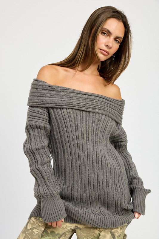 OVERSIZED OFF SHOULDER SWEATER Emory Park