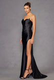 Juliet Beaded Fitted Strapless Gown JT2525L (Copy) Juliet