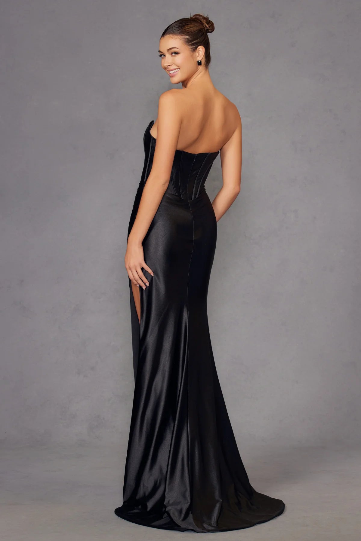 Juliet Beaded Fitted Strapless Gown JT2525L (Copy) Juliet