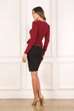 Peplum sweater top Lilou