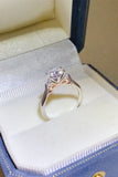 2 Carat Moissanite 925 Sterling Silver Ring - Rosa Apparel