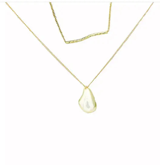 2 Pcs Set Waterdrop Irregular Necklaces - Rosa Apparel