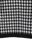 Black check knitted jacket Lilou