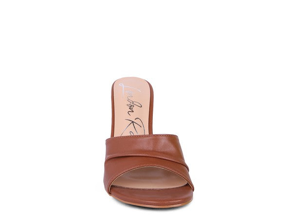 3RD DIVORCE Pleated Strap High Heeled Sandal - Rosa Apparel