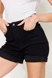 Judy Blue Full Size High Waist Tummy Control Cuffed Denim Shorts Style #: 150237 Judy Blue