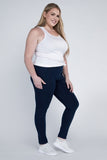 Plus Everyday Leggings with Pockets Ambiance Apparel