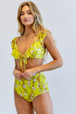 Davi & Dani Floral Printed Swimwear Set - Rosa Apparel