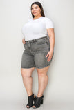 Judy Blue Full Size High Waist Washed Denim Shorts Style #:150230 Judy Blue