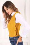 Ruffle sweater vest Lilou