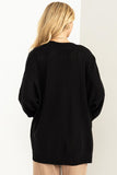 True Story Open Front Cardigan Sweater HYFVE