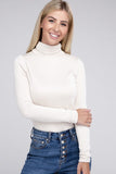 Ribbed Turtle Neck Long Sleeve Top ZENANA