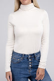 Ribbed Turtle Neck Long Sleeve Top ZENANA