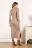 V-Neck Sweater Maxi Dress Lilou