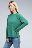 Raglan Chenille Sweater ZENANA