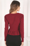 Peplum sweater top Lilou