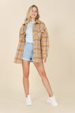 Plaid shacket with pockets Lilou