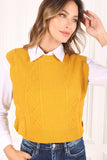 Ruffle sweater vest Lilou