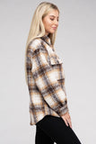 Cozy Plaid Flannel Shacket Ambiance Apparel