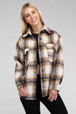 Cozy Plaid Flannel Shacket Ambiance Apparel