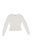 Peplum sweater top Lilou