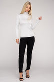 Ribbed Turtle Neck Long Sleeve Top ZENANA