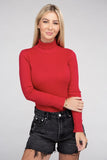 Long-Sleeve Turtleneck Bodysuit Ambiance Apparel