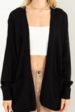 True Story Open Front Cardigan Sweater HYFVE