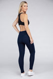 Active Leggings Featuring Concealed Pockets Ambiance Apparel