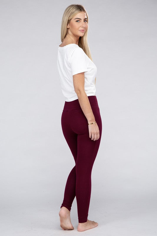 Active Leggings Featuring Concealed Pockets Ambiance Apparel