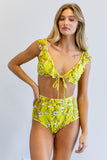 Davi & Dani Floral Printed Swimwear Set - Rosa Apparel